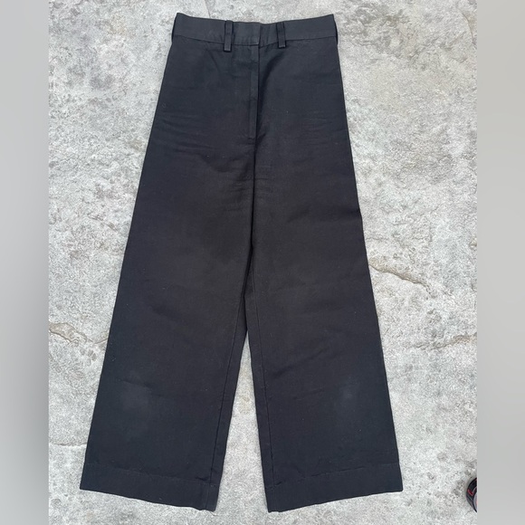 horses atelier black pants slimming highwaisted trouser wide leg cropped - Picture 5 of 8